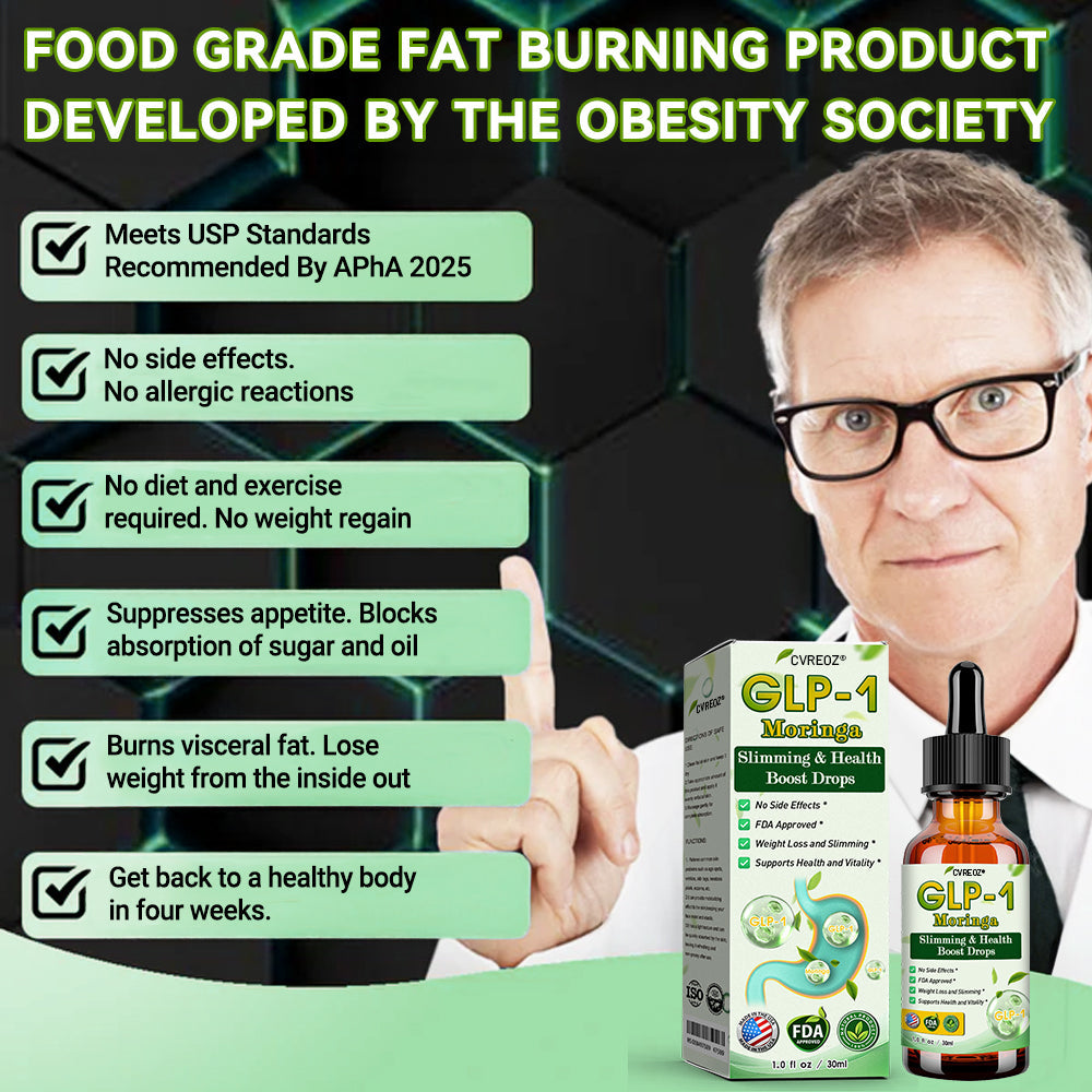 Cvreoz® GLP-1 Slimming & Health Boost Drops 2.0(🏆Powerful GLP-1 Fat Burner | ✅addressing diabetes, obesity, and cardiovascular diseases| ✅Natural Weight Loss & Energy Balance)🔴