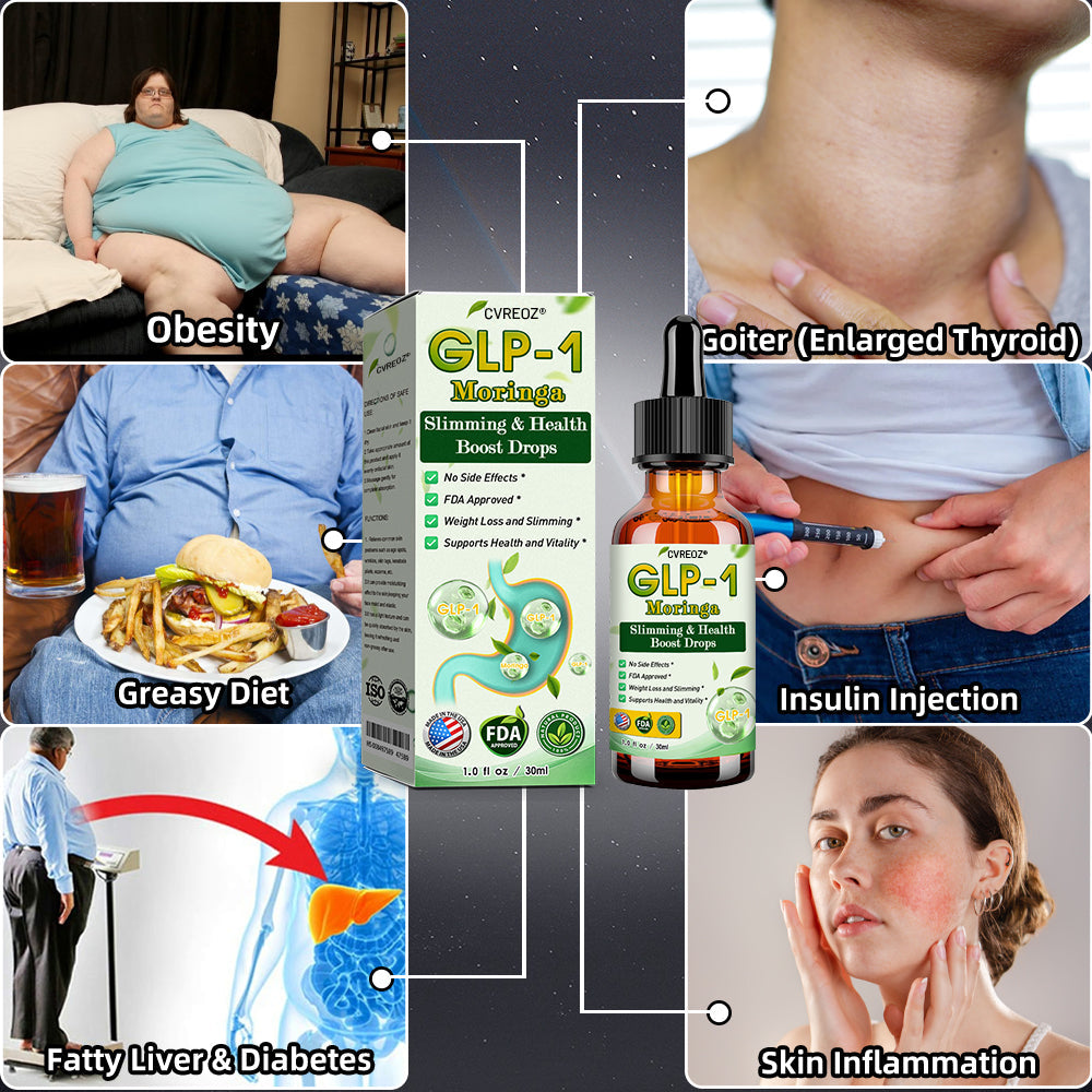 Cvreoz® GLP-1 Slimming & Health Boost Drops 2.0（🏆Powerful GLP-1 Fat Burner |  ✅addressing diabetes, obesity, and cardiovascular diseases| ✅Natural Weight Loss & Energy Balance）🔴