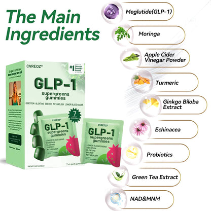 𝑶𝒇𝒇𝒊𝒄𝒊𝒂𝒍 𝑺𝒕𝒐𝒓𝒆 | 𝑪𝒗𝒓𝒆𝒐𝒛® 𝐆𝐋𝐏-𝟏 Supergreens Gummies - Daily Greens, Easy Gut Health & Energy Support, 30+ Ingredients, Dairy-Free, Gluten-Free, Keto-Friendly, Non-GMO, Sugar-Free, Plant-Based 🐴01