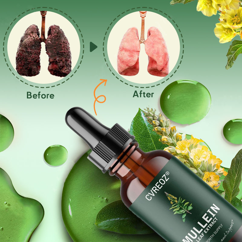 ✅Official Store: 𝐂𝐯𝐫𝐞𝐨𝐳® Mullein + Chlorophyll 𝐑𝐞𝐬𝐩𝐢𝐫𝐚𝐭𝐨𝐫𝐲 𝐃𝐫𝐨𝐩𝐬 🌿 – (🍃💝 Cough, wheezing, shortness of breath, sputum, stuffy nose, bronchitis, bronchitis, allergy symptoms, lung discomfort💝)