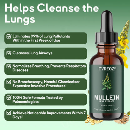 ✅Official Store: 𝐂𝐯𝐫𝐞𝐨𝐳® Mullein + Chlorophyll 𝐑𝐞𝐬𝐩𝐢𝐫𝐚𝐭𝐨𝐫𝐲 𝐃𝐫𝐨𝐩𝐬 🌿 – (🍃💝 Cough, wheezing, shortness of breath, sputum, stuffy nose, bronchitis, bronchitis, allergy symptoms, lung discomfort💝)