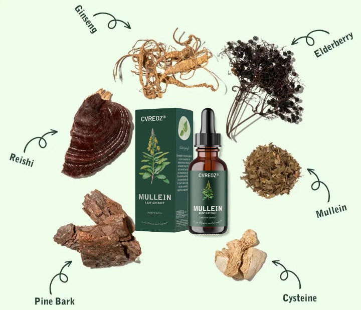 ✅Official Store: 𝐂𝐯𝐫𝐞𝐨𝐳® Mullein + Chlorophyll 𝐑𝐞𝐬𝐩𝐢𝐫𝐚𝐭𝐨𝐫𝐲 𝐃𝐫𝐨𝐩𝐬 🌿 – (🍃💝 Cough, wheezing, shortness of breath, sputum, stuffy nose, bronchitis, bronchitis, allergy symptoms, lung discomfort💝)