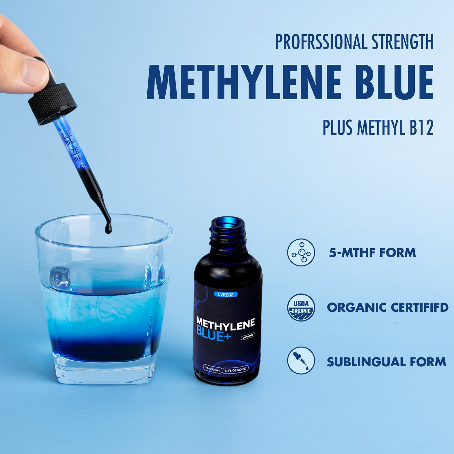 Final 3 Hours[74% OFF]:[🌿Everyday Brain Boost]Cvreoz® USP Grade - Methylene Blue 2.0 (🧠Enhance memory 🧬Anti-aging 🫀Provide energy ✨Regulate mood)