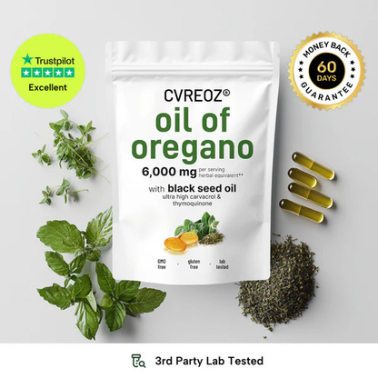 Cvreoz® Oil of Oregano & Black Seed Softgels🌱Powerful Immune & Gut Support💊Clinically Backed Formula🔴