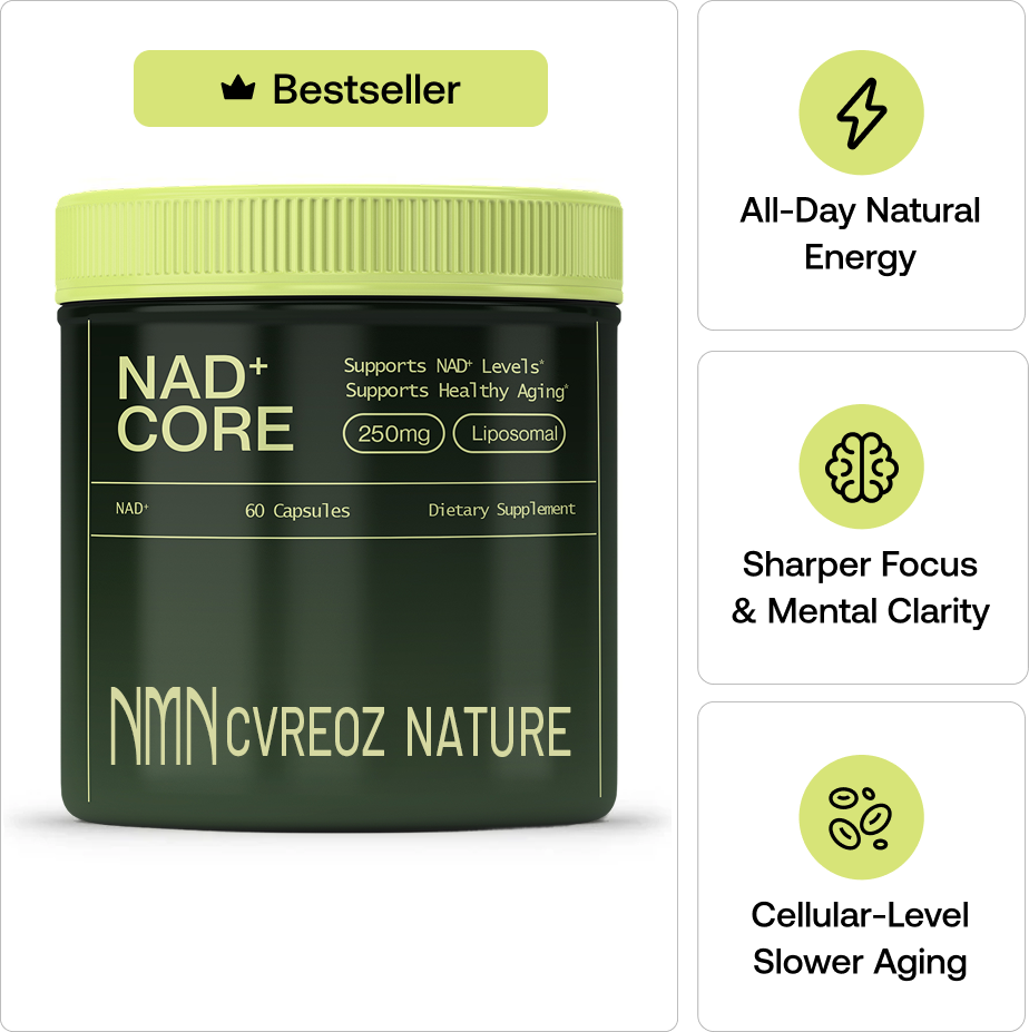 𝐂𝐯𝐫𝐞𝐨𝐳® Nature NAD+ Nicotinamide Riboside(Feel More Energy. Sleep Deeper. Think Sharper.)