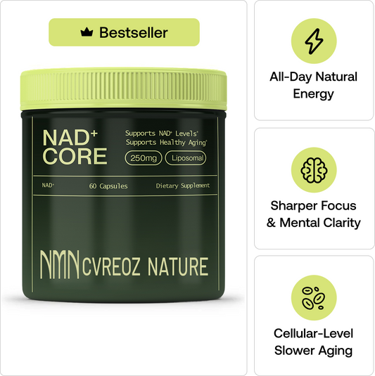 𝐂𝐯𝐫𝐞𝐨𝐳® Nature NAD+ Nicotinamide Riboside(Feel More Energy. Sleep Deeper. Think Sharper.)