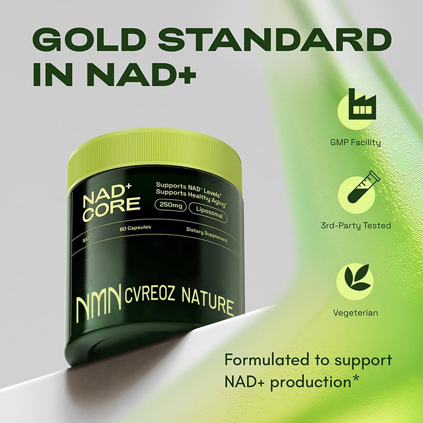𝐂𝐯𝐫𝐞𝐨𝐳® Nature NAD+ Nicotinamide Riboside(Feel More Energy. Sleep Deeper. Think Sharper.)
