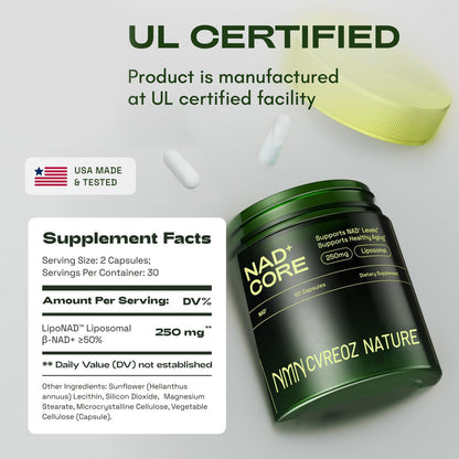 𝐂𝐯𝐫𝐞𝐨𝐳® Nature NAD+ Nicotinamide Riboside(Feel More Energy. Sleep Deeper. Think Sharper.)