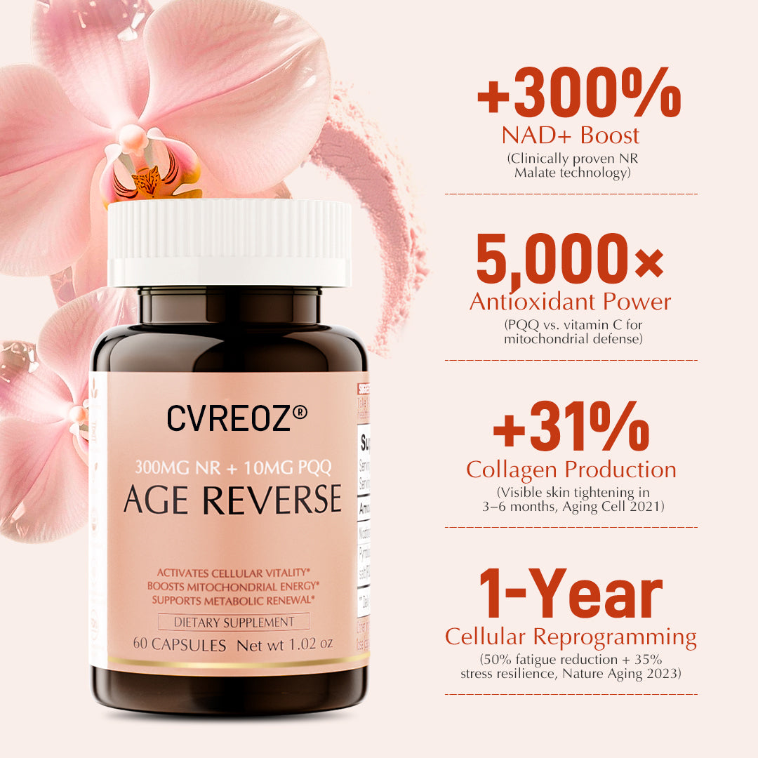💎Cvreoz® NAD+ Complex | 300mg NR + PQQ Clinically Effective | Cellular Repair for Aging, Energy & Metabolism